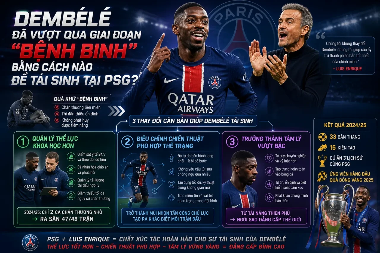 Cầu thủ chạy cánh Ousmane Dembele tích cực tập luyện hồi phục thể lực trong màu áo câu lạc bộ mới