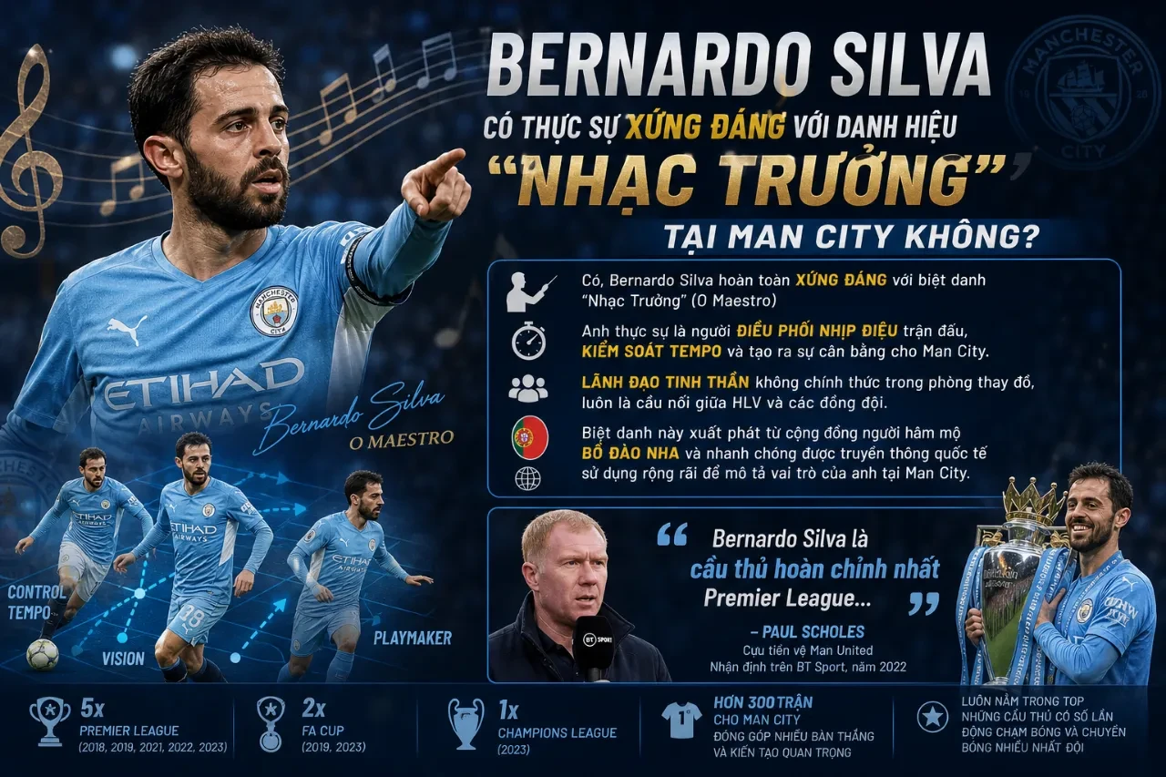 Bernardo Silva tự tin đi bóng khéo léo vượt qua sự truy cản của các tiền vệ đối phương