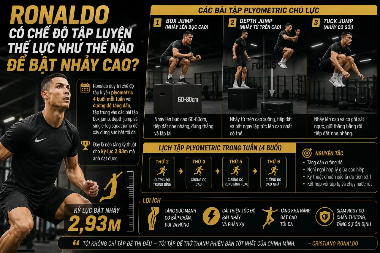 Ronaldo Nắm Giữ Kỷ Lục Bật Nhảy Cao Nhất Thế Giới: Cú Bay Người 2,93m Đóng Băng Trên Không Kinh Điển
