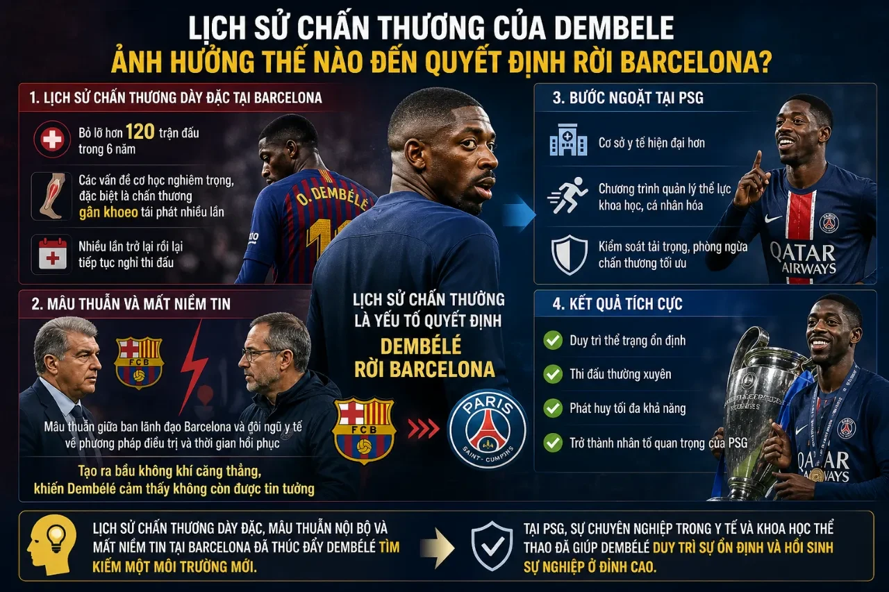 Dembele Đang Khoác Áo CLB Nào? Hành Trình Từ Barcelona Đến PSG