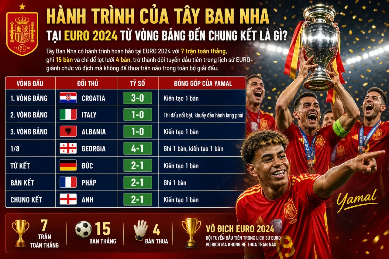 Lamine Yamal Vô Địch EURO 2024: Nhà Vô Địch Trẻ Nhất Lịch Sử Chinh Phục Châu Âu