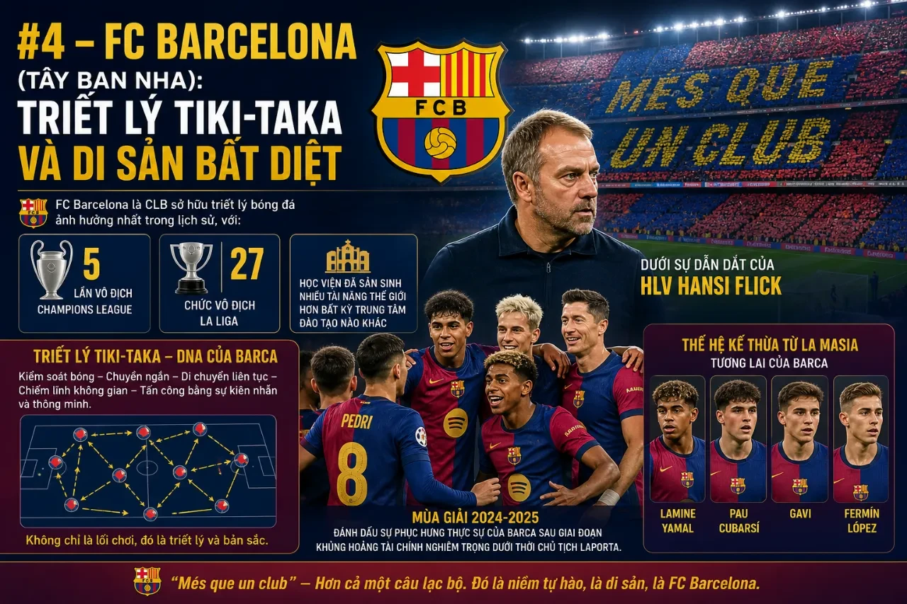 Dàn sao trẻ Barcelona thi đấu thăng hoa dưới sự chỉ đạo của HLV Hansi Flick