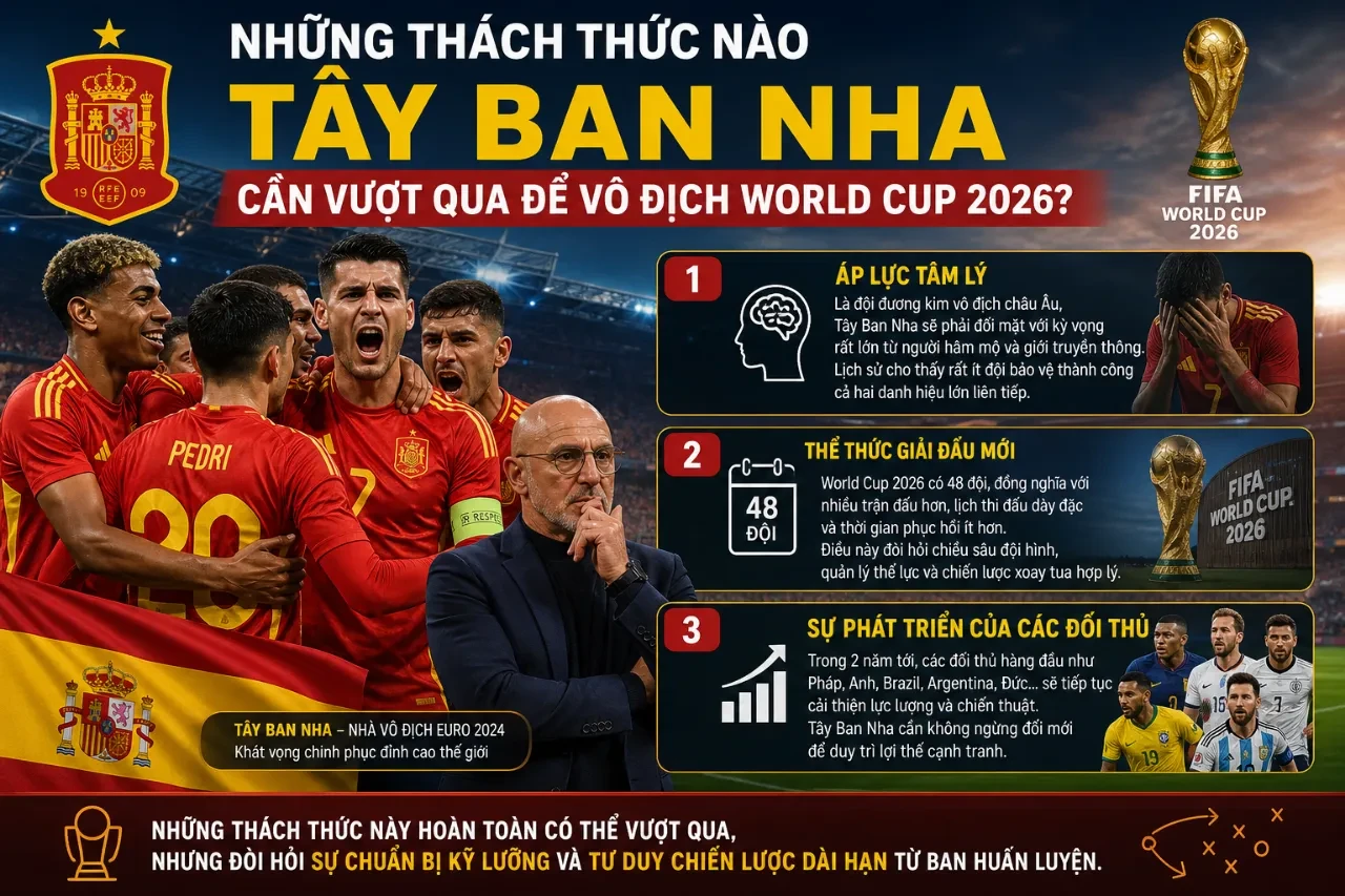 Các tuyển thủ Tây Ban Nha tập luyện nỗ lực hướng tới đấu trường World Cup 2026