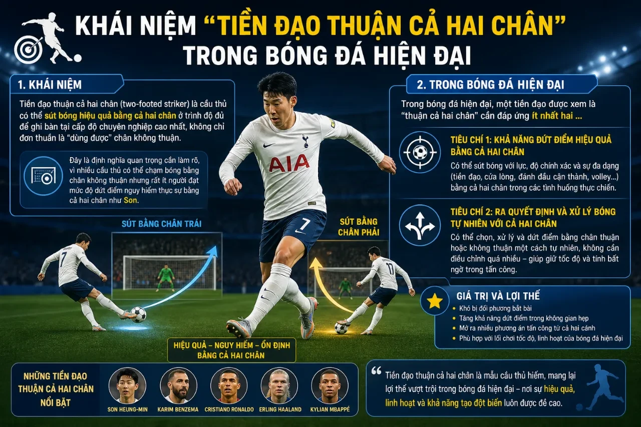 Khả Năng Dứt Điểm Bằng Cả Hai Chân Của Son Heung-min: Bí Quyết Tạo Nên Siêu Tiền Đạo Toàn Diện Hàng Đầu Châu Á