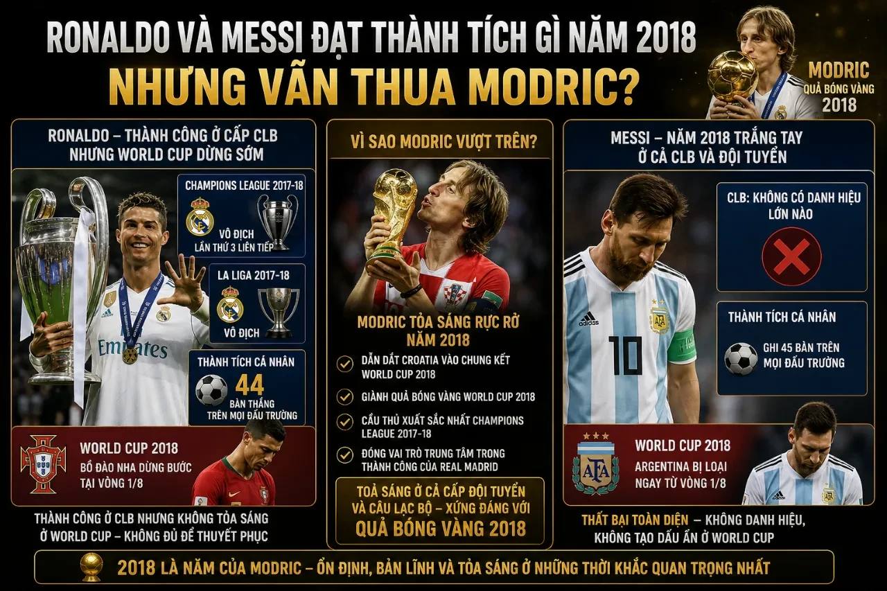 Cristiano Ronaldo và Lionel Messi tại sự kiện bóng đá quốc tế