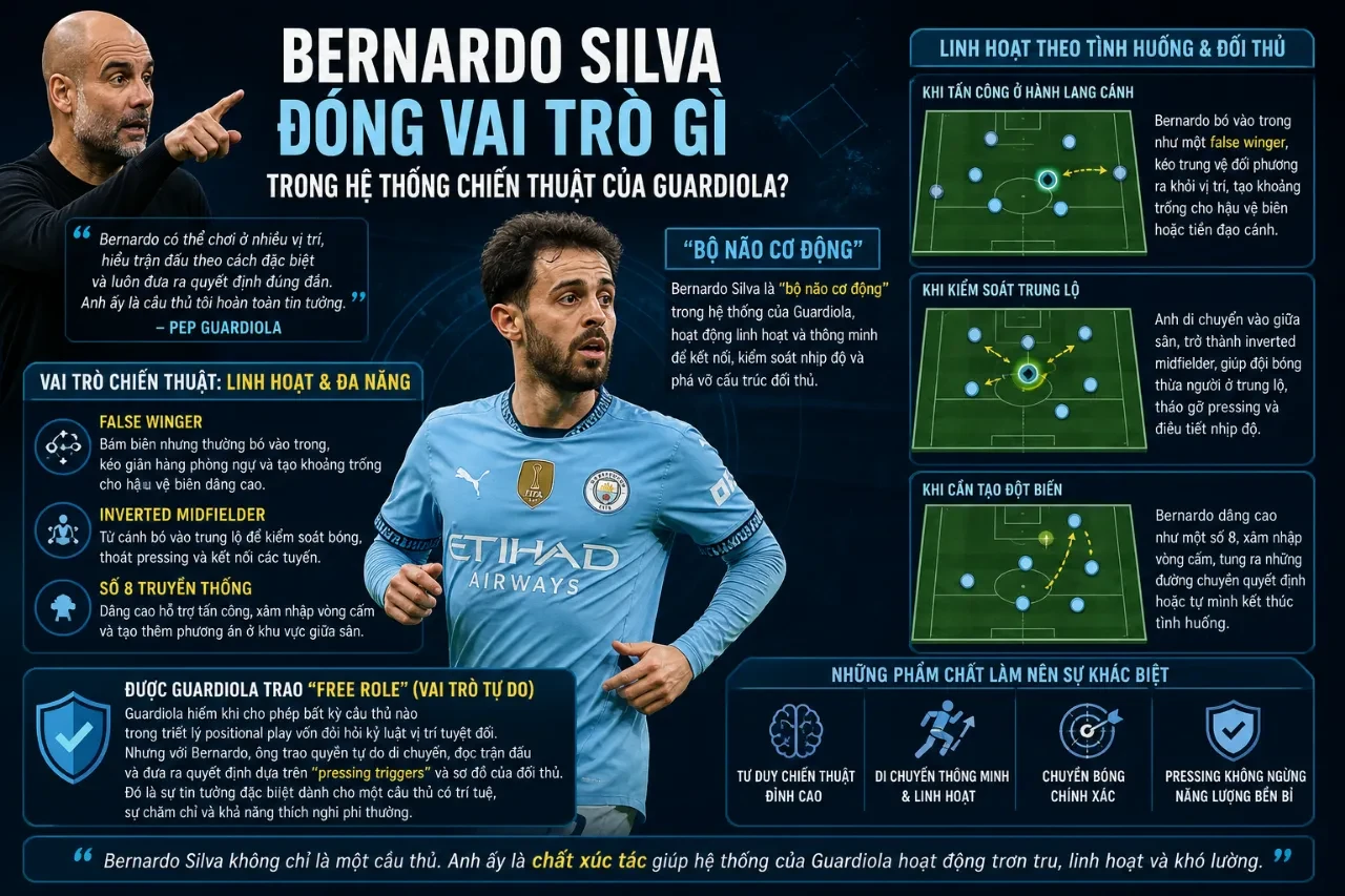 Pep Guardiola – Bernardo Silva: Hơn Cả Thầy Trò – Mối Gắn Kết Trọn Vẹn Tại Man City