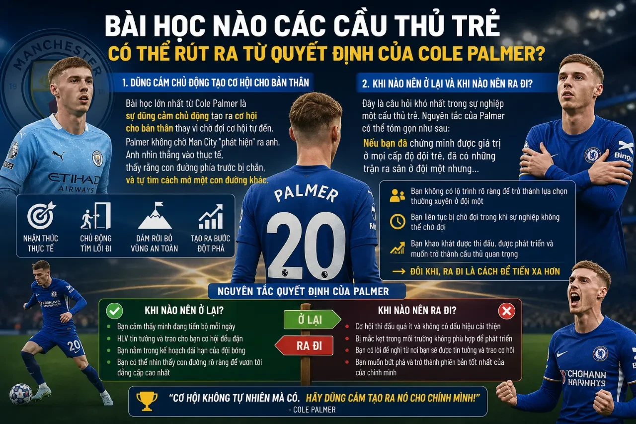 Cole Palmer tự tin phát triển sự nghiệp đỉnh cao rực rỡ