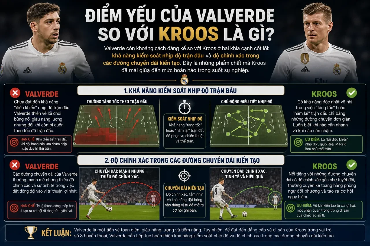 Valverde Tiếp Quản Áo Số 8 Huyền Thoại Của Kroos: Người Kế Vị Xứng Đáng Hay Chỉ Là Cái Tên?