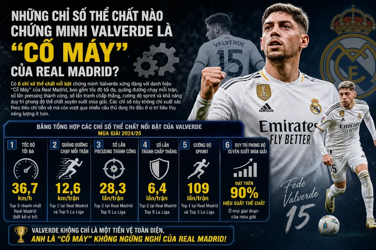 Federico Valverde thi đấu máu lửa tranh chấp bóng trong màu áo Real Madrid