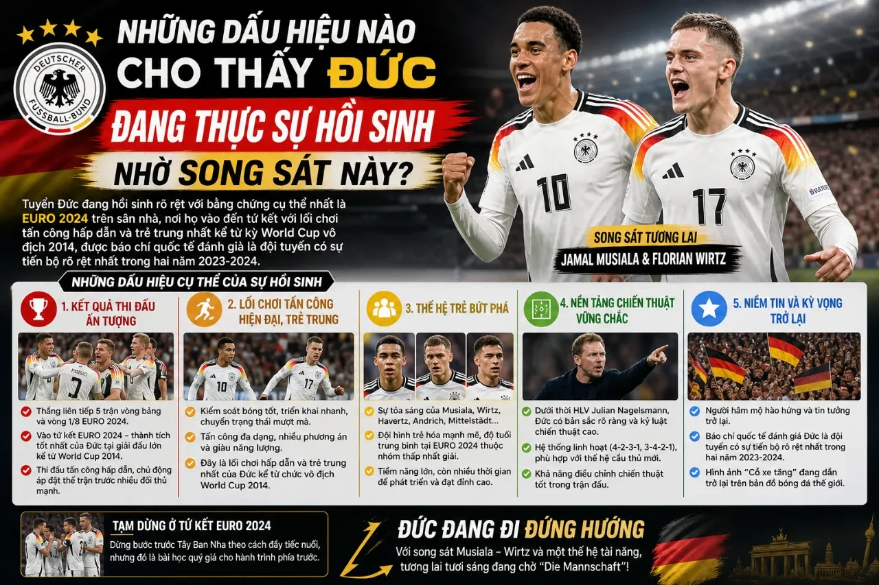 Giải Mã Sức Mạnh Cặp Bài Trùng Wirtz – Musiala: Song Sát Tái Sinh Cỗ Xe Tăng Đức