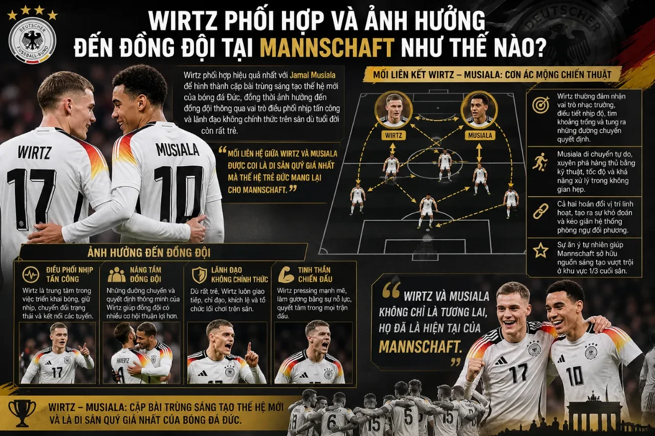 Florian Wirtz: Hành Trình Tỏa Sáng Của Thần Đồng Nước Đức Và Vai Trò Nhạc Trưởng Tại Mannschaft