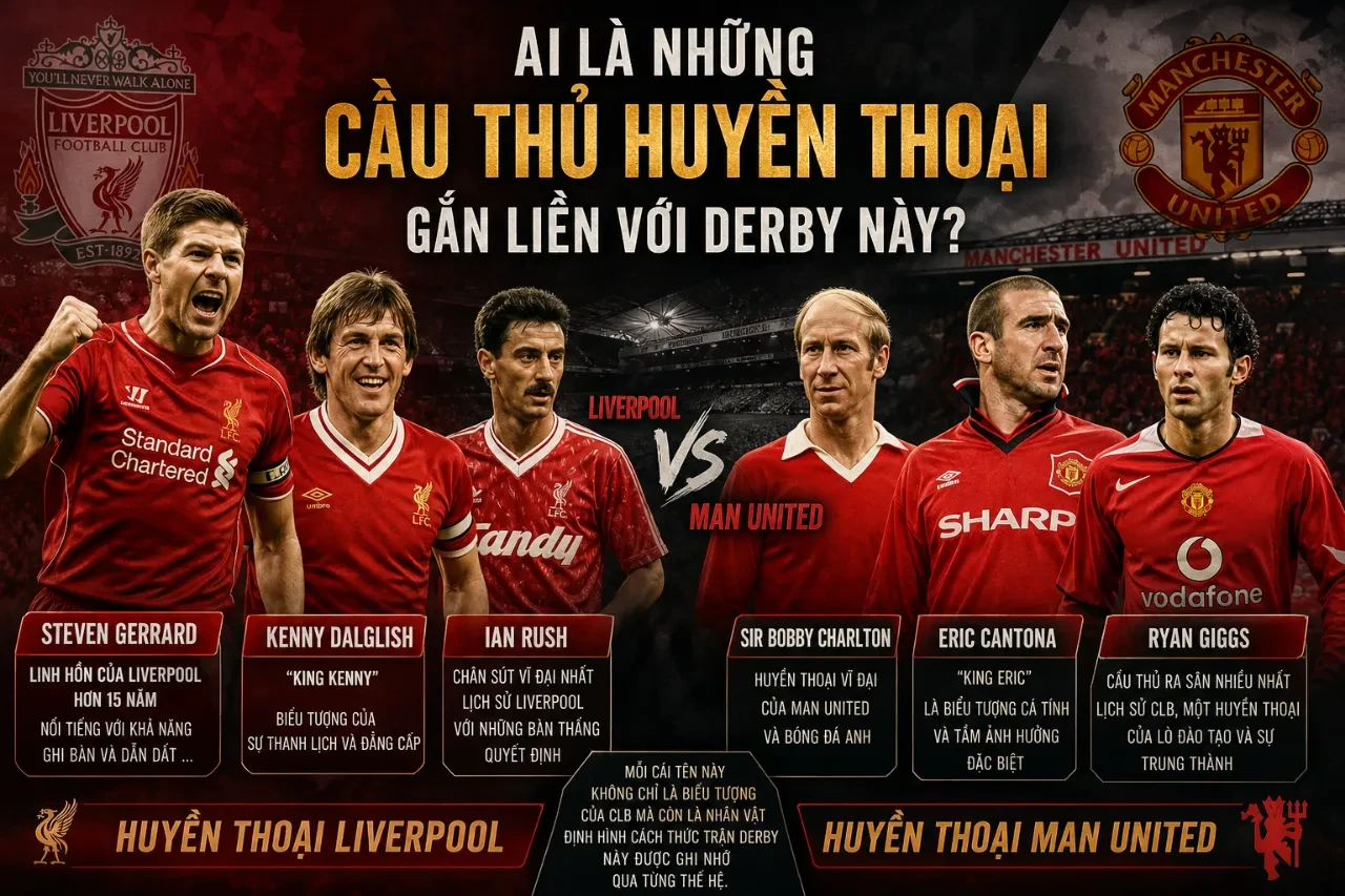 Chân dung các huyền thoại đã làm nên tên tuổi tại derby