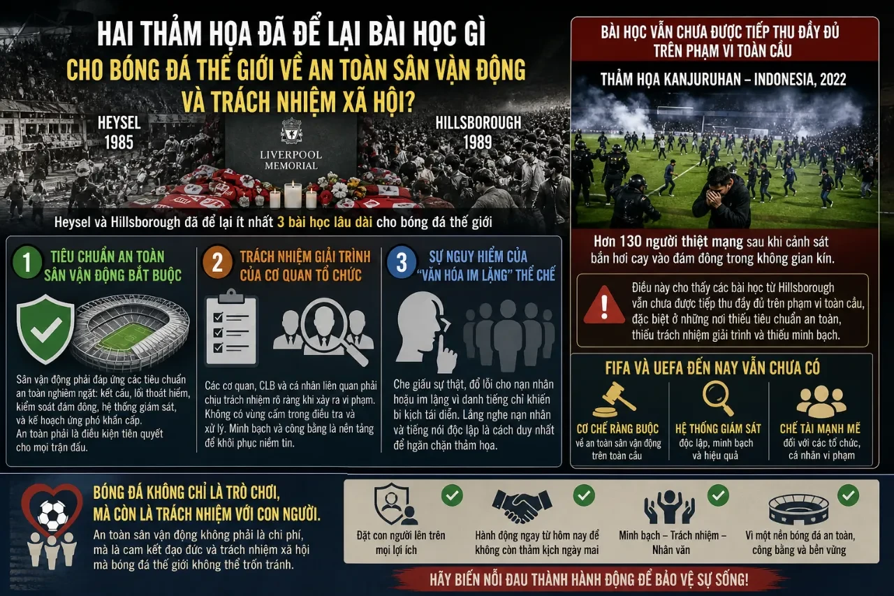 Bài học về an toàn sân vận động