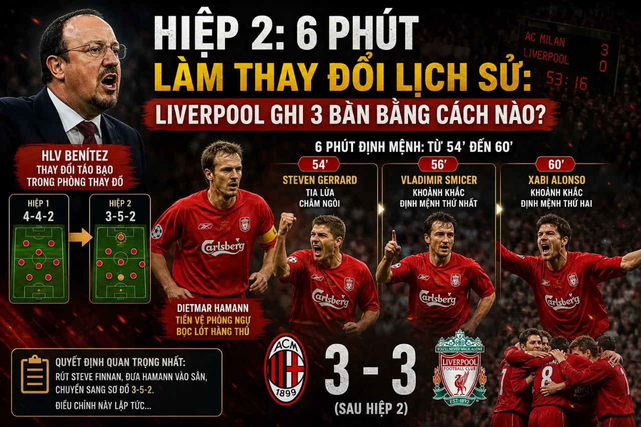 Tiền vệ đội trưởng Steven Gerrard bật cao đánh đầu ghi bàn thắng thắp lại hy vọng lội ngược dòng cho đội nhà
