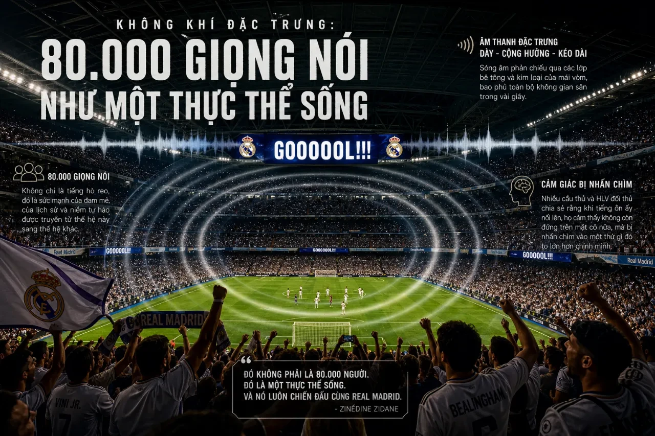Giải Mã Sân Vận Động Santiago Bernabéu: Thánh Địa Của Những Đêm Champions League Huyền Diệu Và Ma Thuật Lội Ngược Dòng