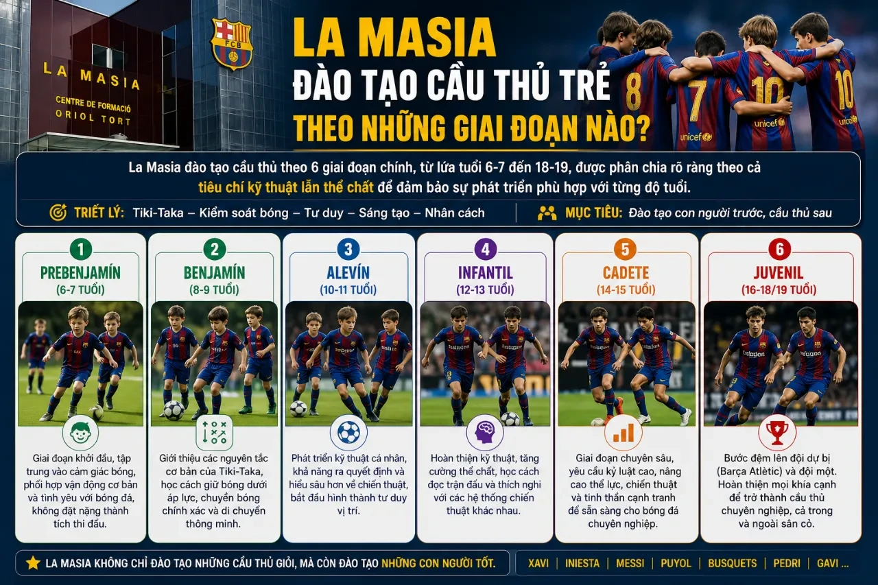 Học Viện La Masia: Cái Nôi Đã Sản Sinh Ra Những Huyền Thoại Vĩ Đại Nhất Của Barcelona