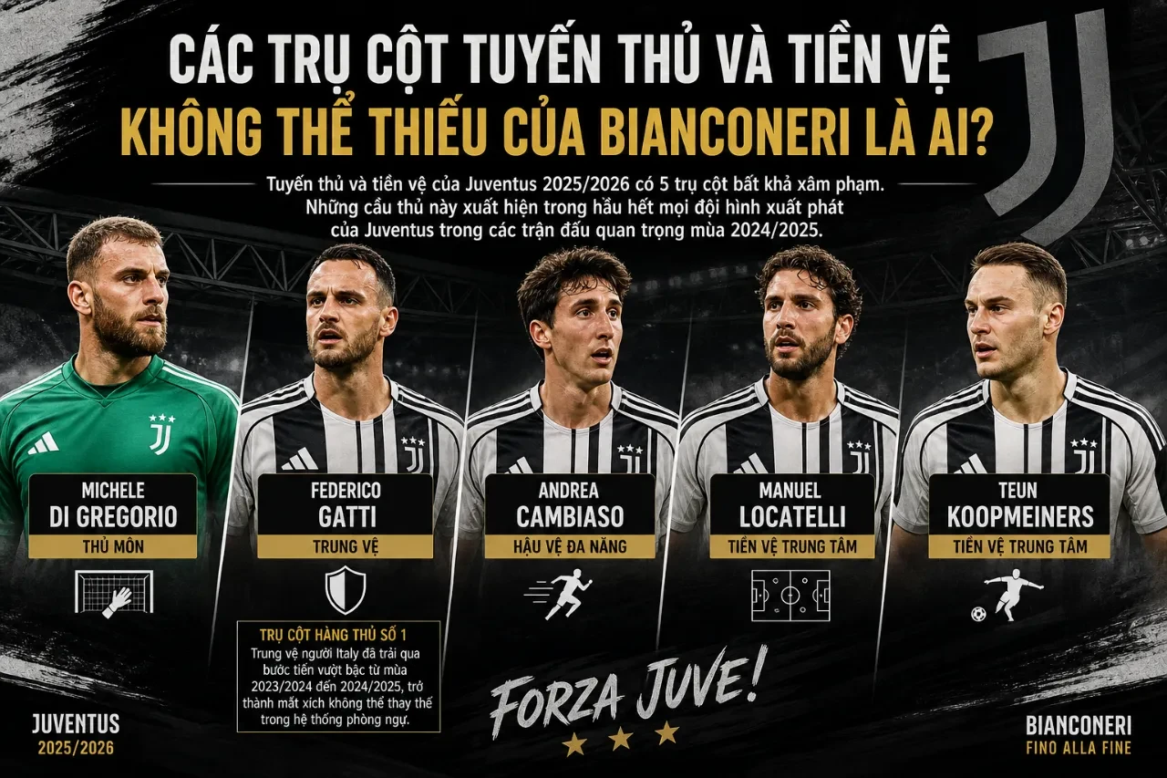 Cầu thủ Federico Gatti chỉ đạo hàng phòng ngự Juventus trong một trận đấu tại Serie A