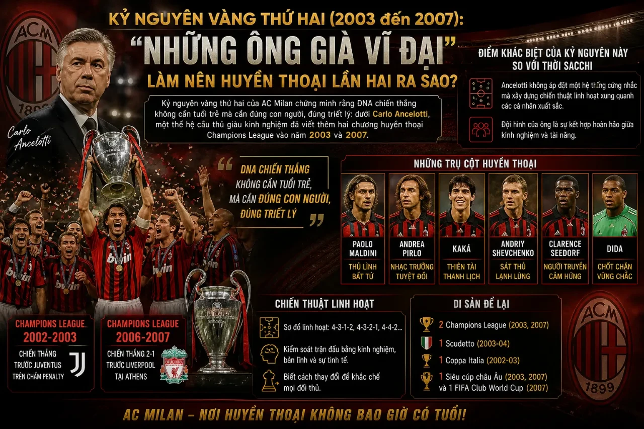 Giải Mã DNA Chiến Thắng của Rossoneri: Bản Sắc Huyền Thoại Đưa AC Milan Thống Trị Cúp Châu Âu