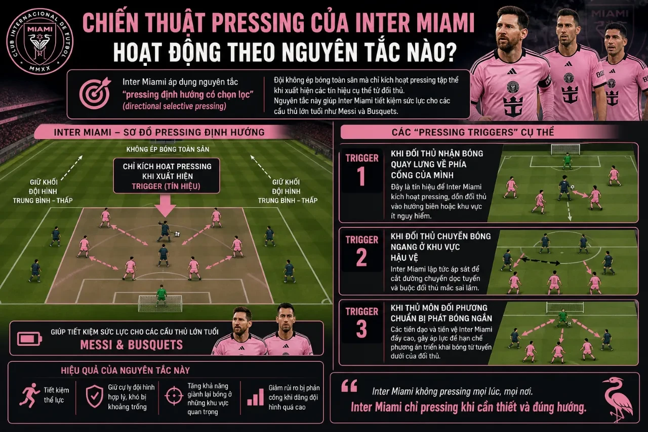 Chiến Thuật Pressing Của Inter Miami Hoạt Động Theo Nguyên Tắc Nào?