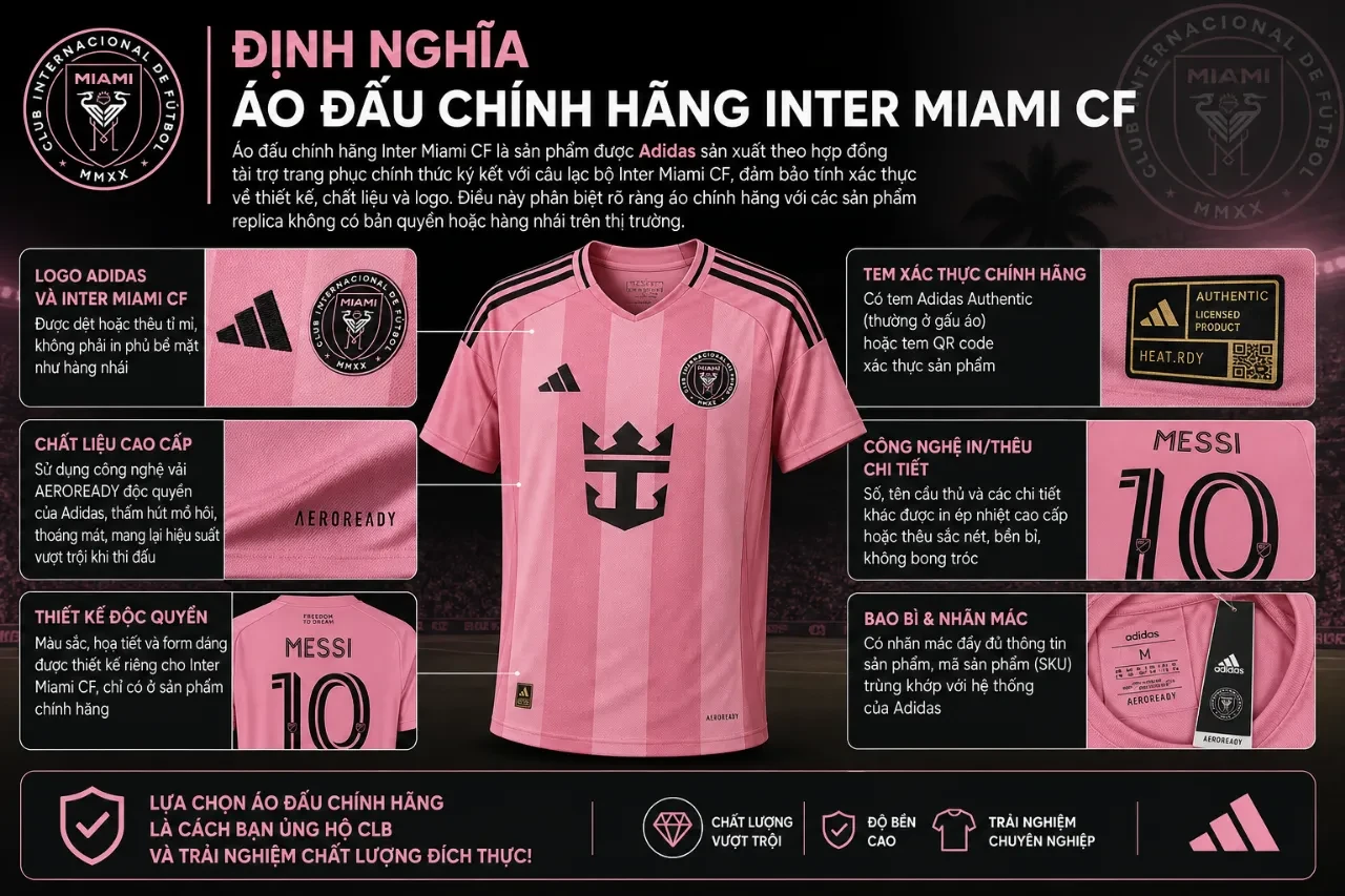 Mua Áo Đấu Inter Miami Chính Hãng: Bản Fan & Bản Player Sân Nhà – Sân Khách Giá Tốt Nhất