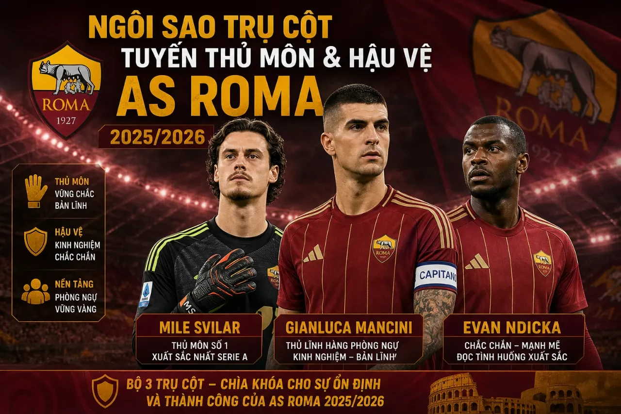 Khám Phá Đội Hình AS Roma 2025/2026: Danh Sách Cầu Thủ & Những Ngôi Sao Trụ Cột