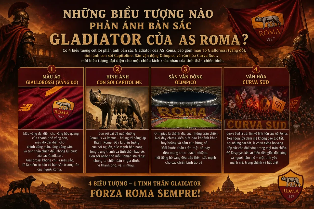 Khám Phá Bản Sắc Gladiator Và Ý Chí Bất Khuất Làm Nên Linh Hồn AS Roma