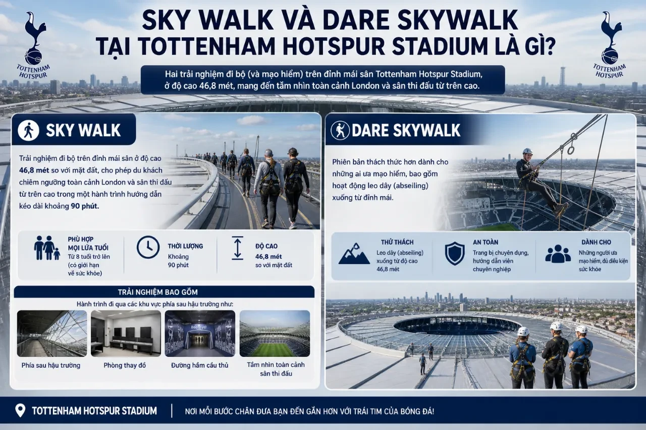 Khám Phá Tottenham Hotspur Stadium: Thánh Đường Bóng Đá & Tổ Hợp Giải Trí Tỷ Đô Hiện Đại Nhất London