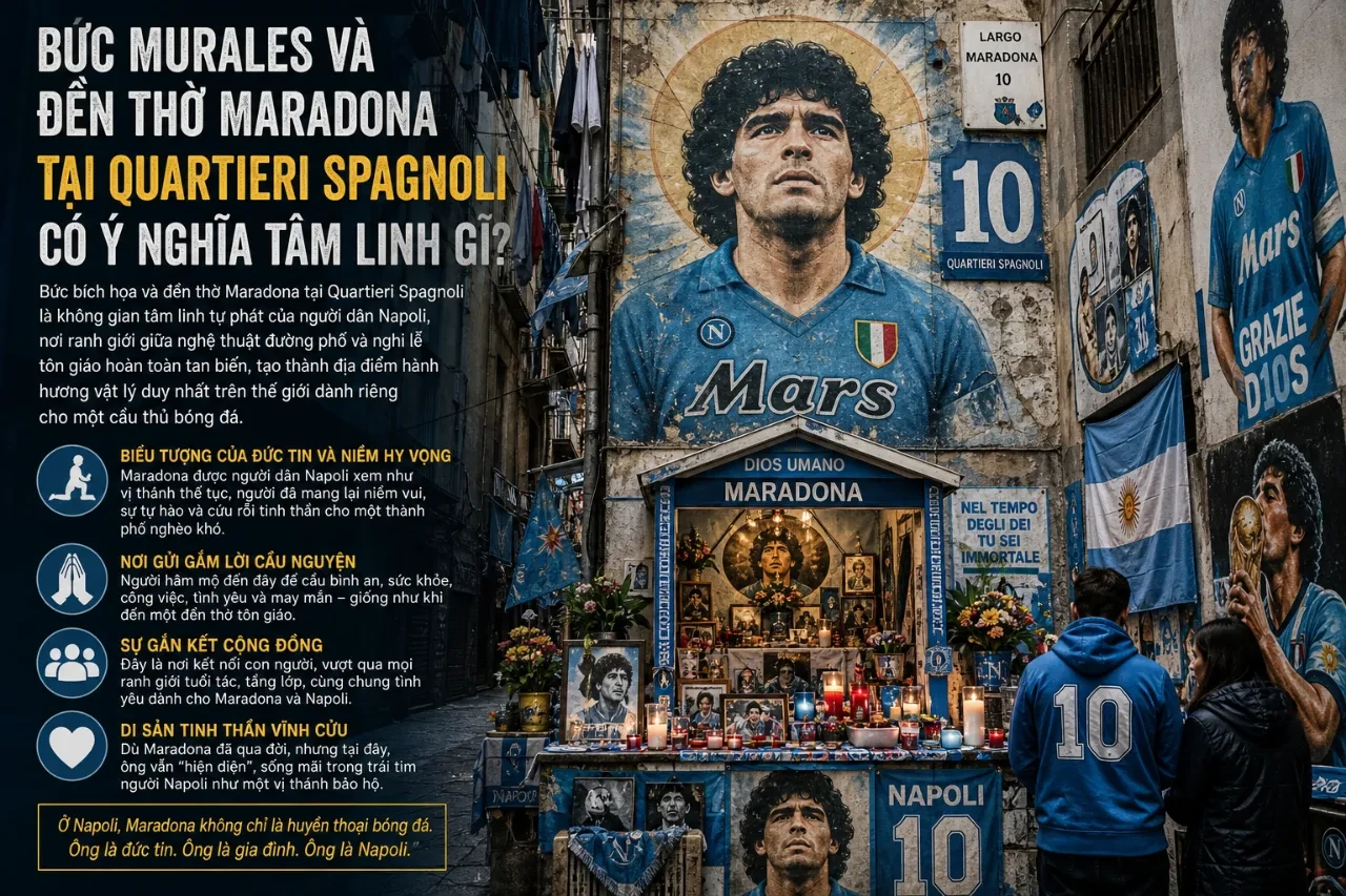 Vì Sao Diego Maradona Trở Thành Vị Thánh Bất Tử Được Tôn Thờ Như Thần Linh Tại Napoli?