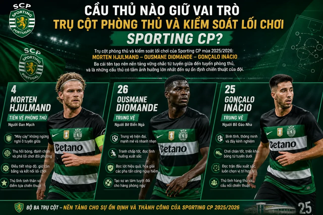 Đội Hình Sporting CP 2025/2026: Danh Sách Cầu Thủ Chủ Lực Và Những Ngôi Sao Trụ Cột Đáng Xem Nhất