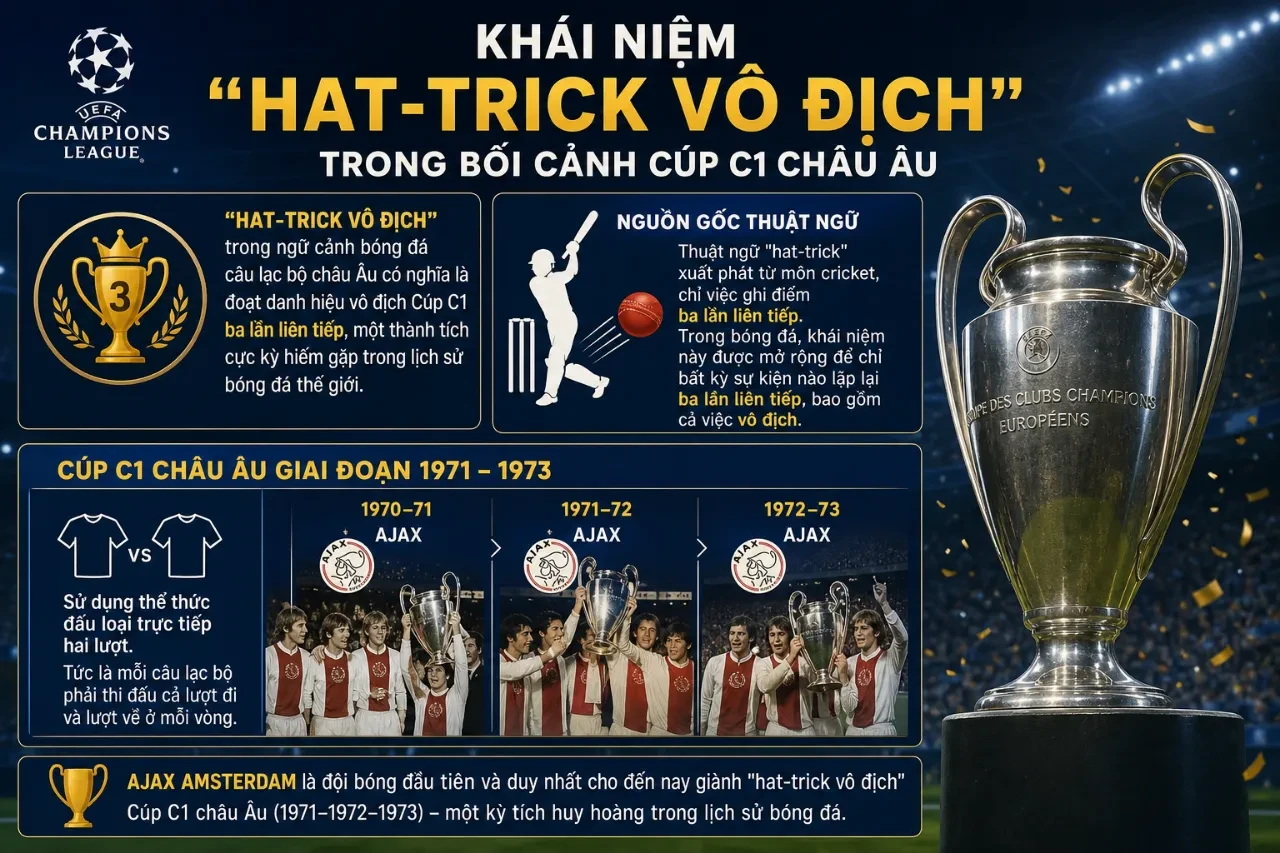 Khái Niệm Hat-trick Vô Địch Trong Bối Cảnh Cúp C1 Châu Âu