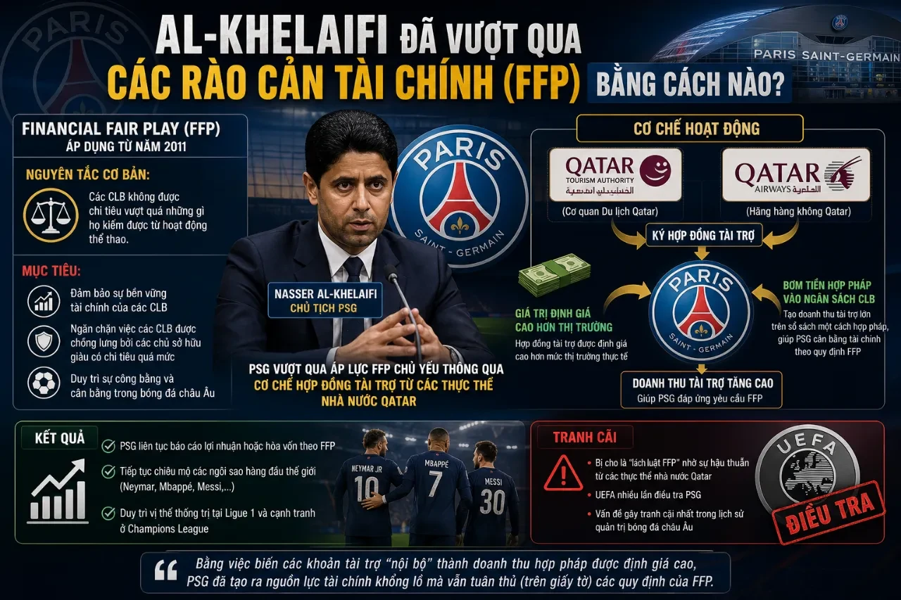 Chủ tịch PSG Nasser Al-Khelaifi trong cuộc gặp gỡ cấp cao với các quan chức quản lý bóng đá châu Âu