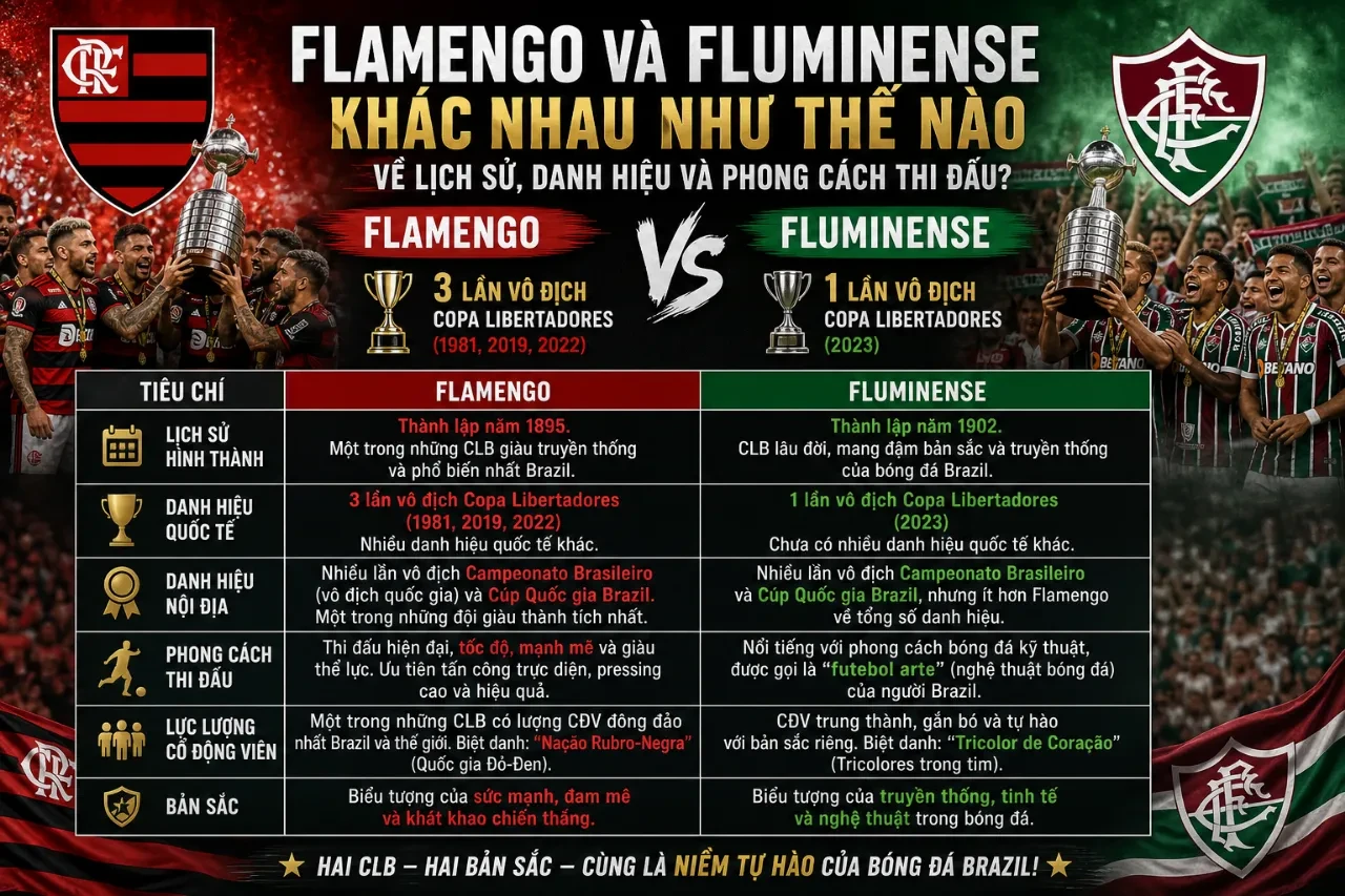 Fla-Flu: Khám Phá Siêu Kinh Điển Rio de Janeiro Giữa Flamengo và Fluminense Tại Maracanã