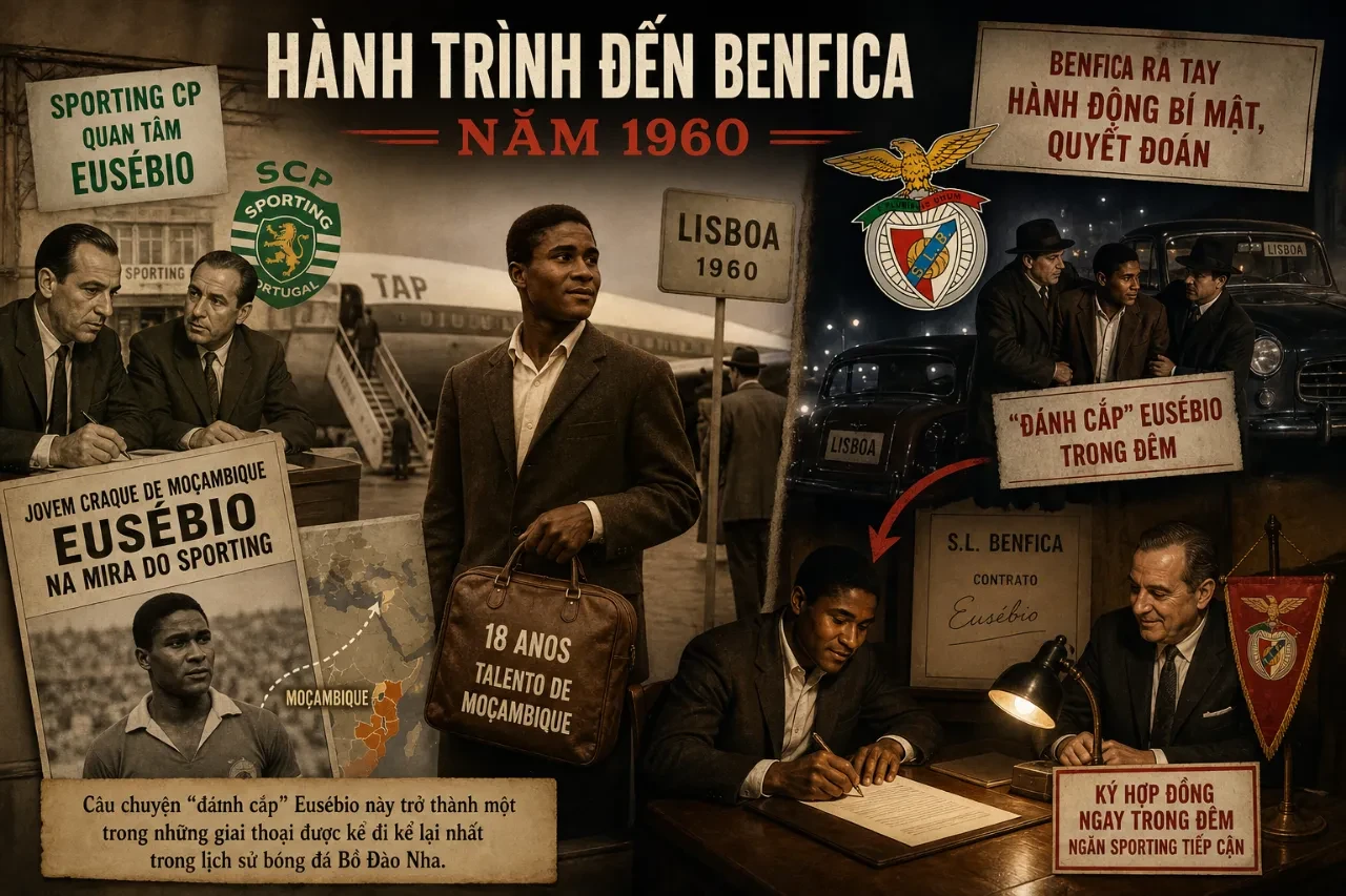 Sân vận động và bối cảnh những năm đầu Eusébio gia nhập Benfica