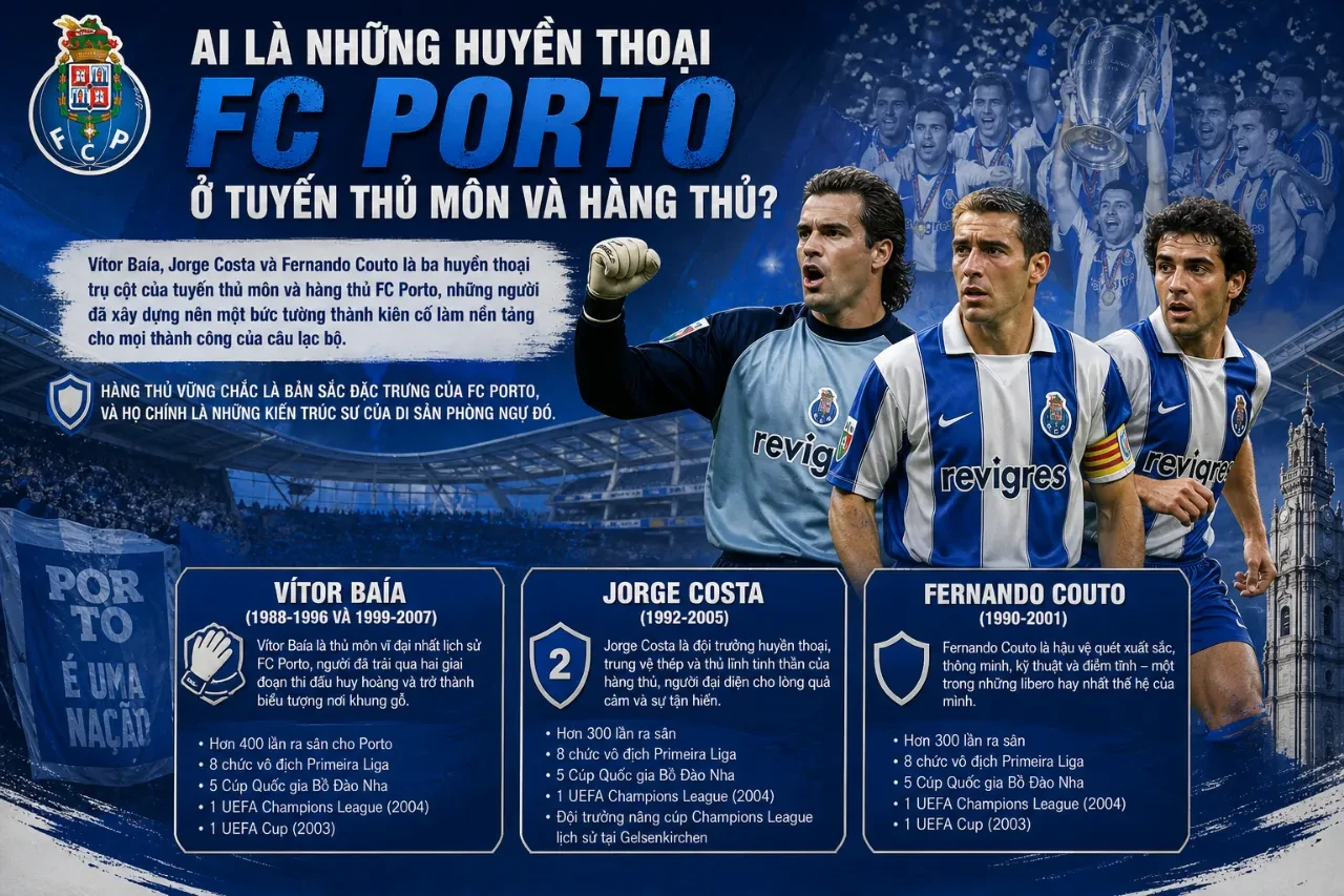 Những Cầu Thủ Huyền Thoại Và Huấn Luyện Viên Vĩ Đại Nhất Lịch Sử FC Porto – Biểu Tượng Của Những Chú Rồng