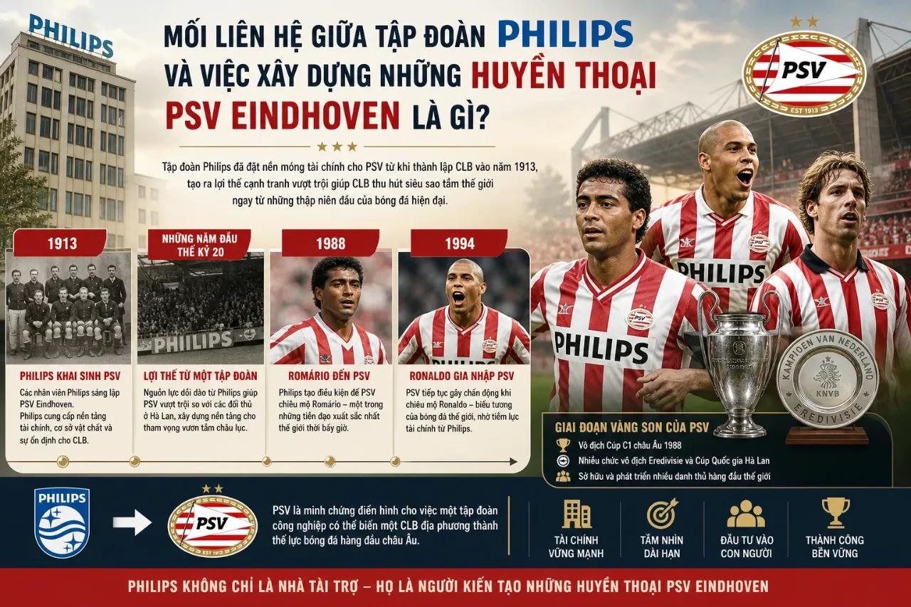 Top Những Huyền Thoại Vĩ Đại Và Huấn Luyện Viên Xuất Sắc Nhất Lịch Sử PSV Eindhoven: Từ Siêu Sao Đến Kiến Trúc Sư Sân Cỏ