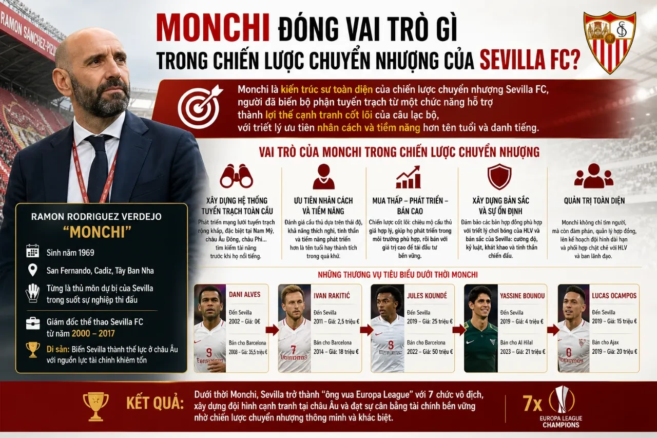 Giải Mã Mô Hình Sevilla FC: Chiến Lược Mua Rẻ Bán Đắt Và Học Viện Cantera Tạo Nên Kỳ Tích Europa League