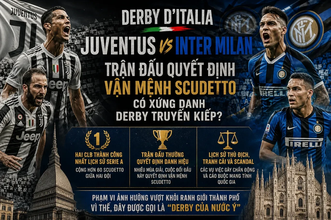 Top 5 Trận Derby Truyền Kiếp Ác Liệt Nhất Serie A: Khi Kình Địch Biến Thành Thù Không Đội Trời Chung