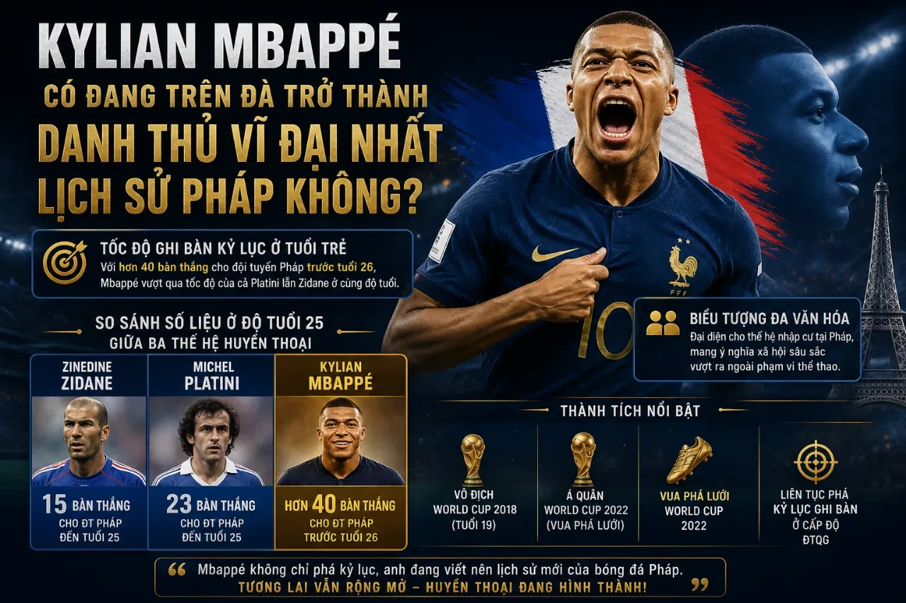 Top 10 Danh Thủ Vĩ Đại Nhất Từng Tỏa Sáng Trên Sân Cỏ Nước Pháp Mọi Thời Đại