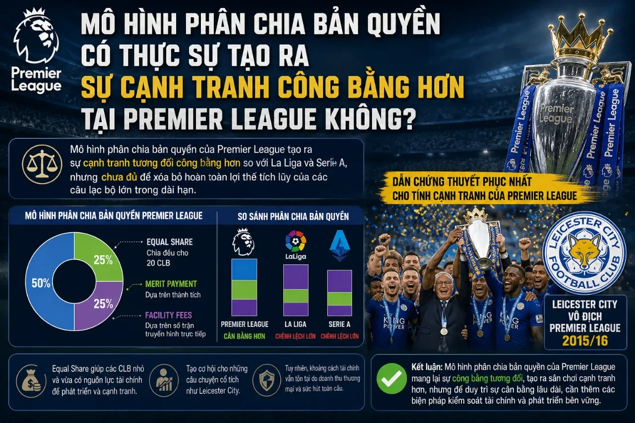 Bức ảnh các cầu thủ ăn mừng chức vô địch đầy kịch tính tại giải Ngoại Hạng Anh