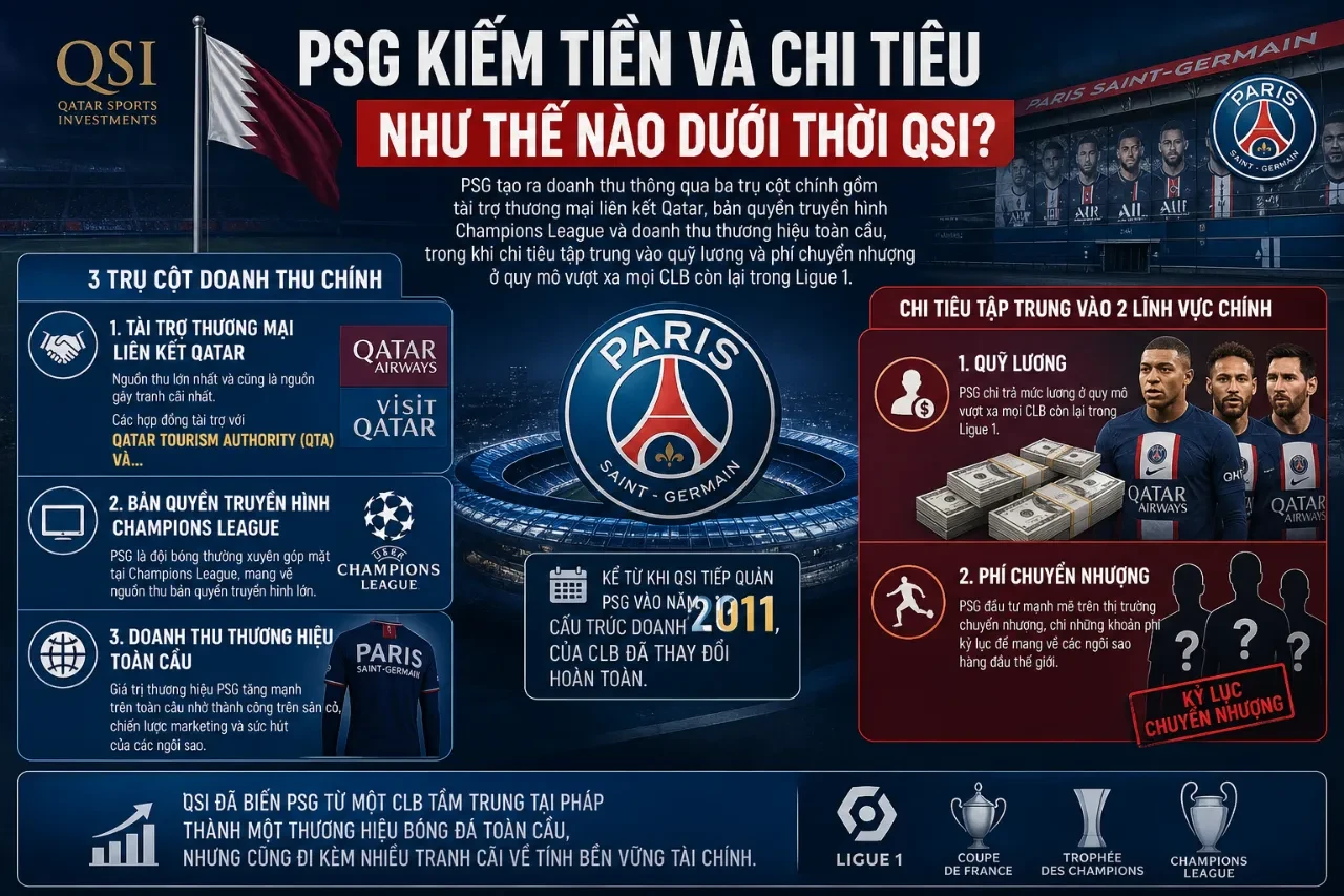 Giải Mã Mô Hình Tài Chính & Cấu Trúc Sở Hữu Các CLB Bóng Đá Pháp: PSG, Monaco, Lyon và Ligue 1