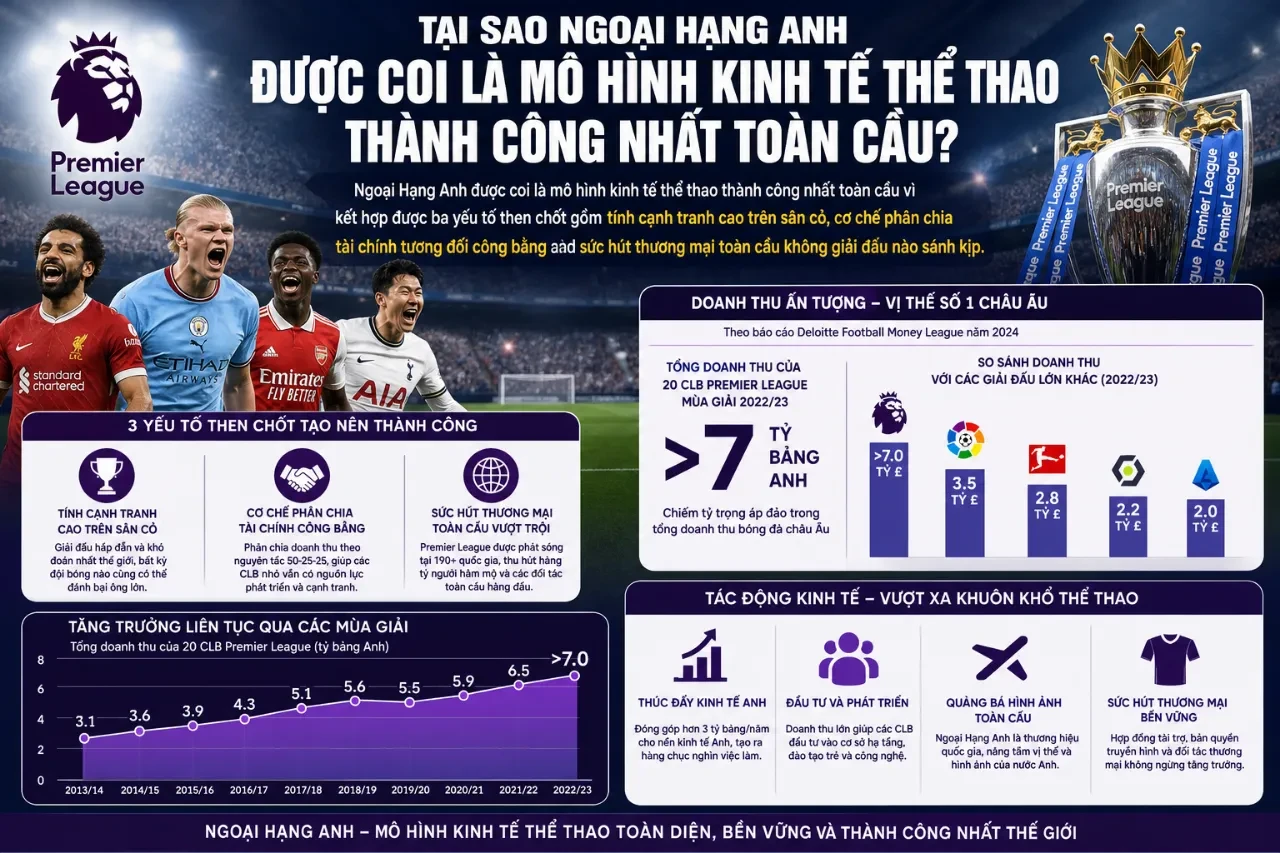 Toàn cảnh một góc khán đài rực rỡ sắc màu trong ngày hạ màn giải bóng đá Ngoại Hạng Anh