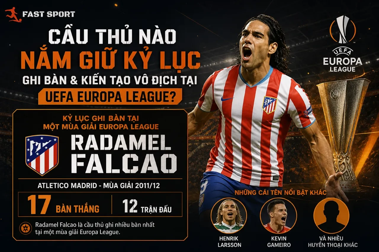 Bức ảnh chân dung ăn mừng chiến thắng đầy cảm xúc của tiền đạo Radamel Falcao trong màu áo Atletico Madrid tại đấu trường Europa League