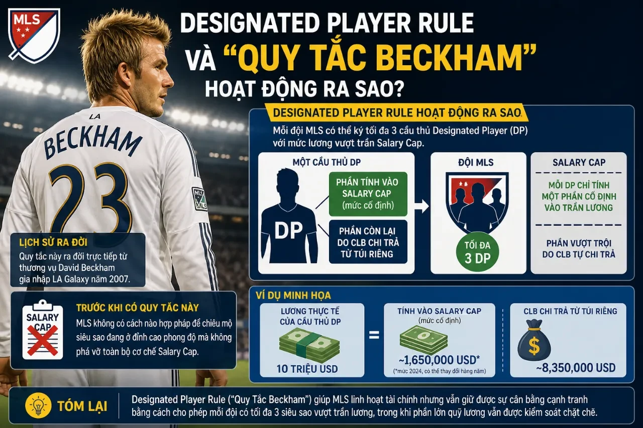 Cầu thủ David Beckham trong màu áo câu lạc bộ LA Galaxy tại giải nhà nghề Mỹ MLS