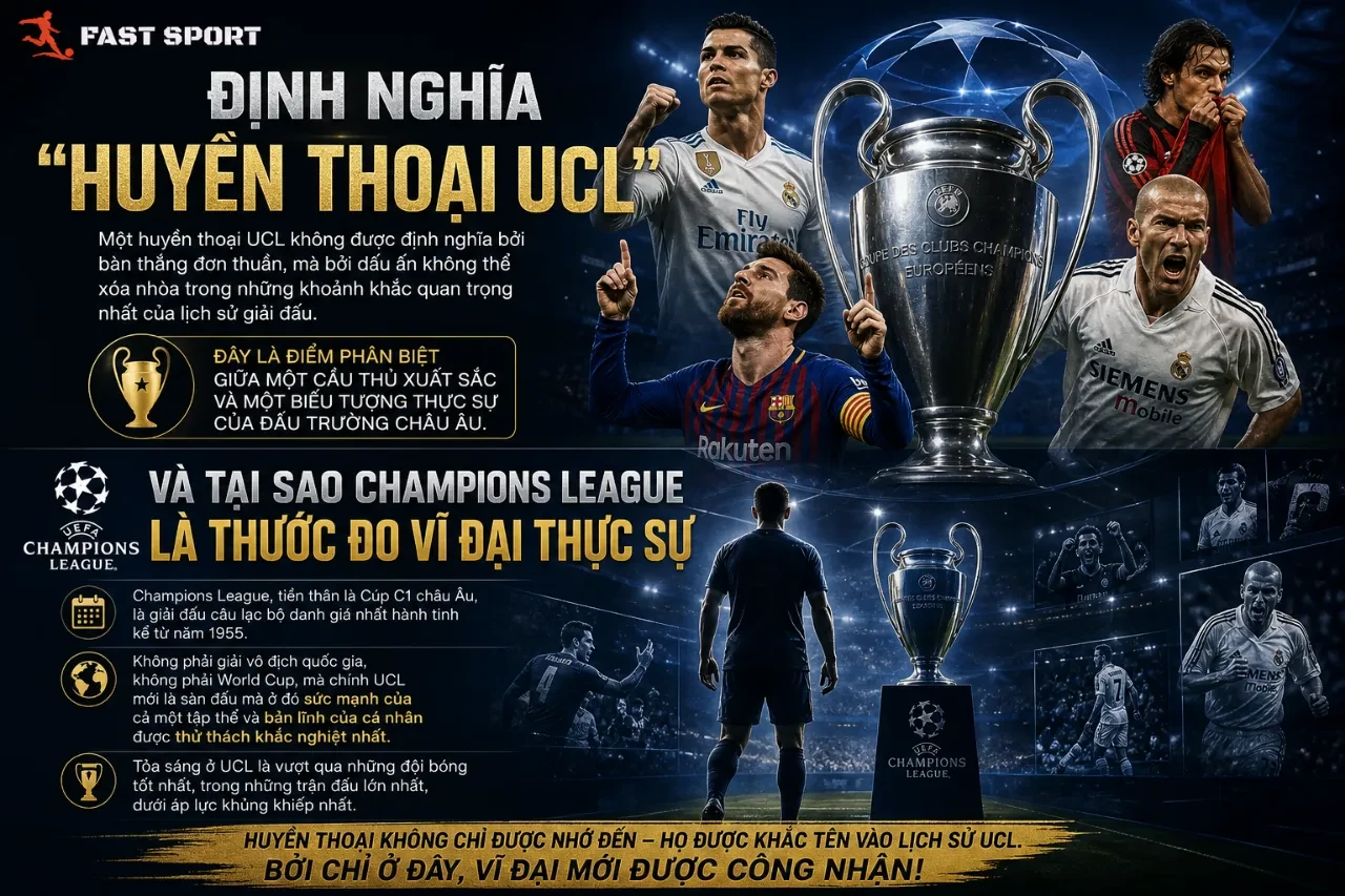 Hình ảnh cúp bạc Champions League danh giá biểu tượng cho đỉnh cao của bóng đá cấp câu lạc bộ