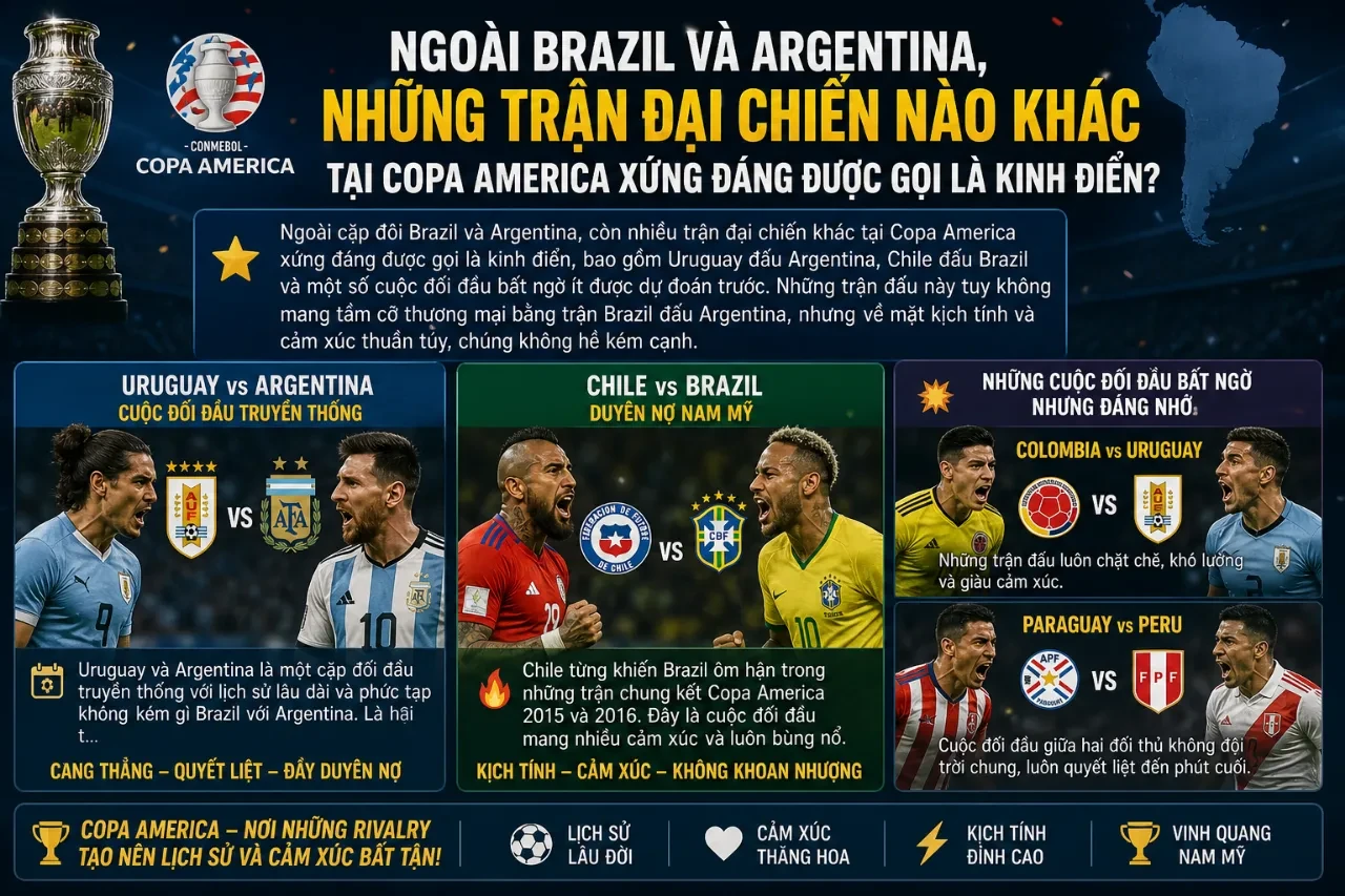 Điểm Lại Những Khoảnh Khắc Bất Tử & Trận Derby Kinh Điển Tại Copa America