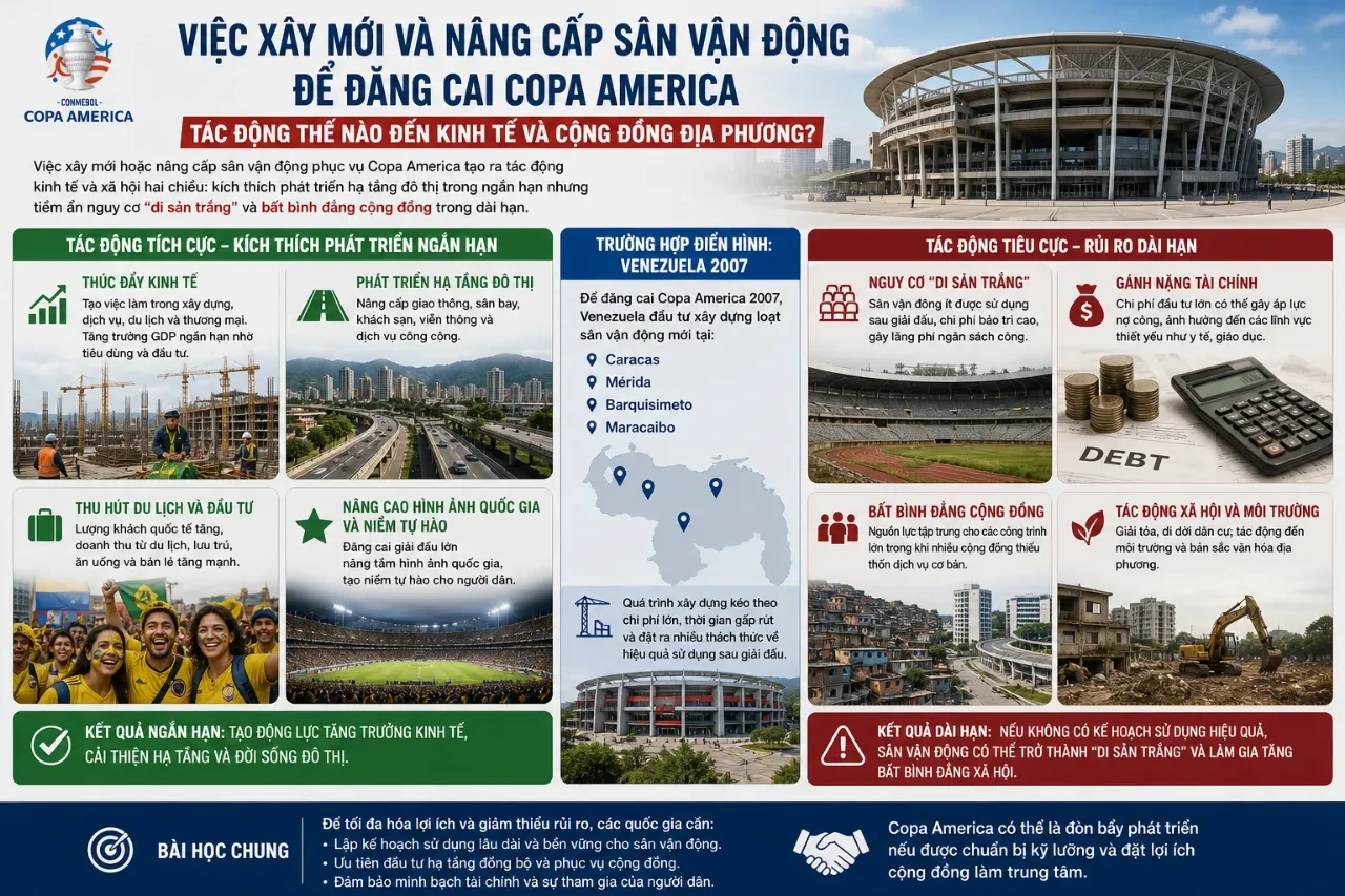 Công trình xây dựng và cải tạo sân vận động hiện đại phục vụ các ngày hội thể thao lớn