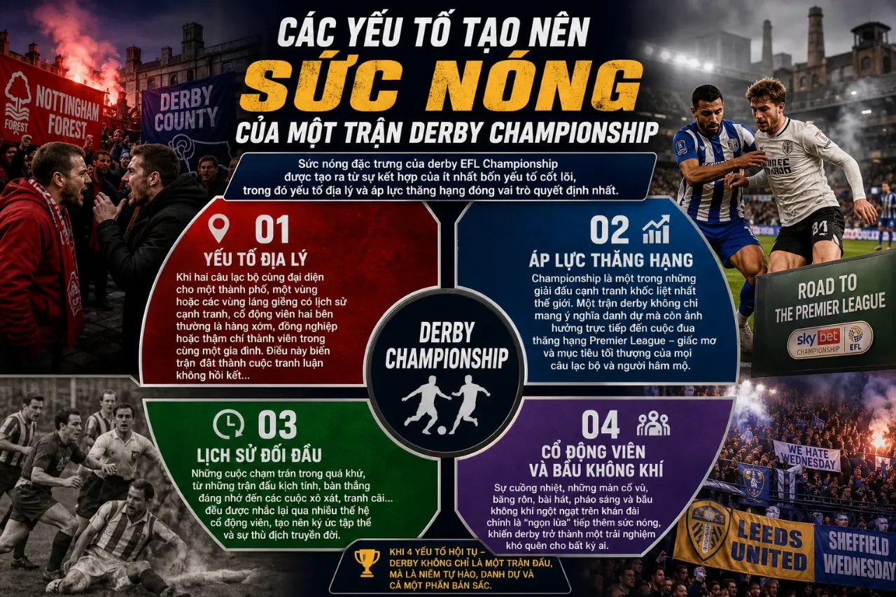 Cổ động viên cuồng nhiệt đốt pháo sáng tạo nên bầu không khí rực lửa trên khán đài giải hạng nhất Anh