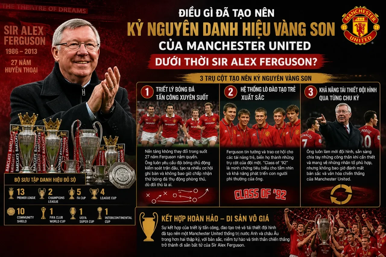Tổng Hợp Danh Hiệu Vô Địch Của Manchester United: Từ Premier League Đến Champions League