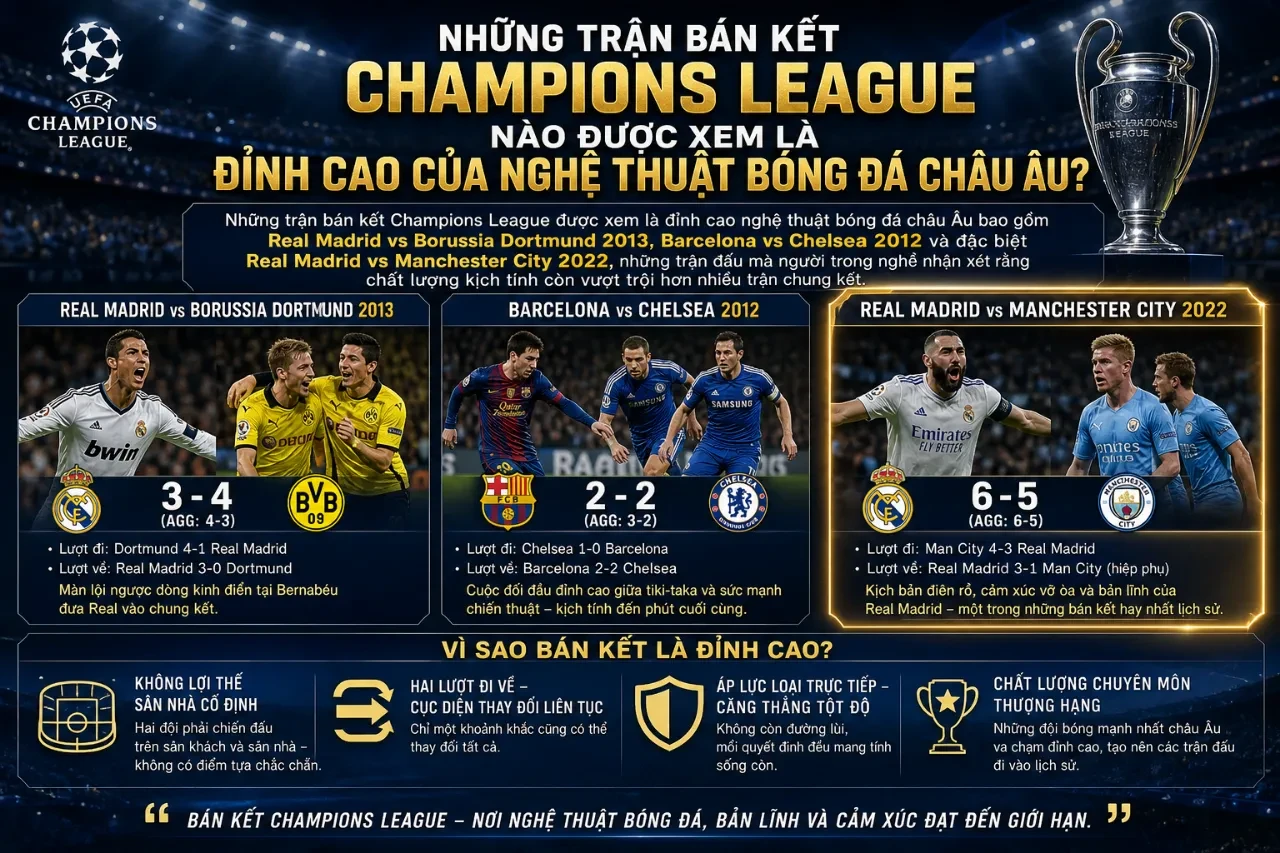 Bóng thi đấu và góc sân cỏ chuẩn bị cho một trận cầu đỉnh cao thuộc vòng bán kết cúp châu Âu