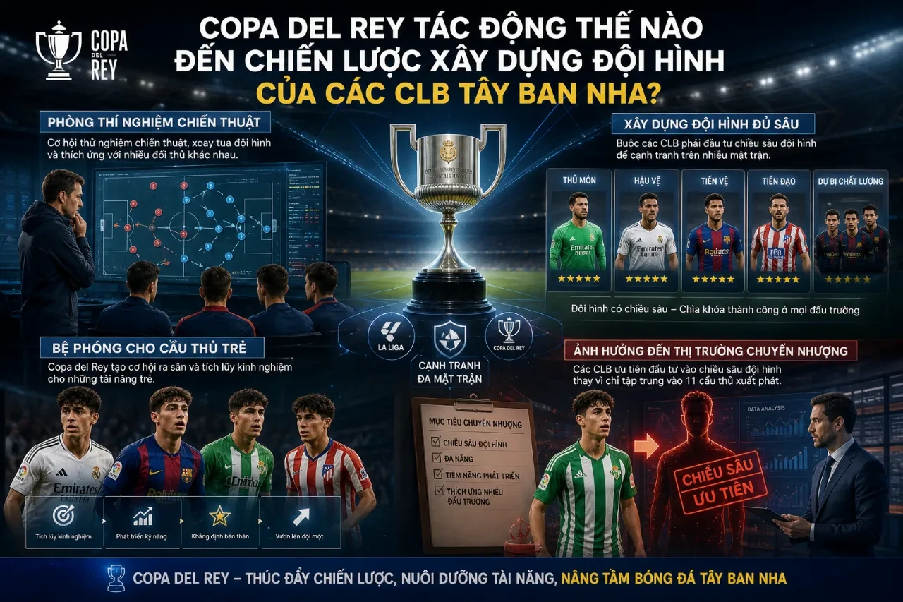 Bảng sơ đồ phân bổ chiến thuật và xoay vòng nhân sự tối ưu cho các đấu trường cúp quốc nội